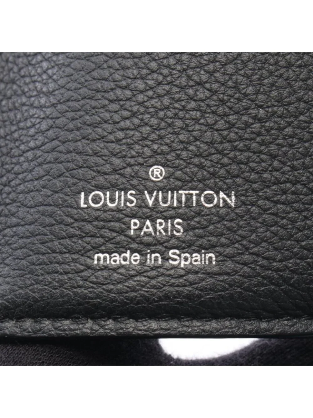 Louis Vuitton Trifold Wallet Portefeuille Lock Mini Noir Leather